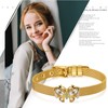 Flongo Mesh Bracelet Women's Bracelet with Zircon Butterfly Adjustable Width