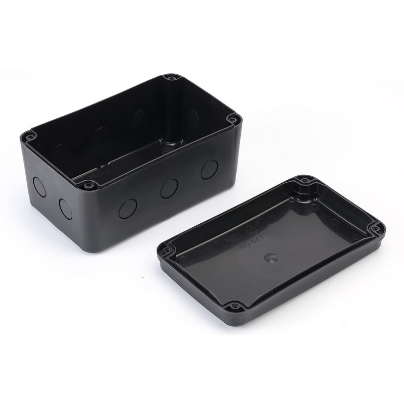 EGIZPY EG-043 IP66 Outdoor Weatherproof Universal Electronics Enclosure Project Black
