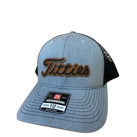GP POWER GOLF Original Titties Mesh Hat - Trucker Cap with Adjustable Strapback (Heather Grey)
