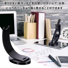 TVETE Acrylic Pen Holder Pen Holder Simple Pen Holder Stylish Pen Holder Desktop Pen Holder Pen Display Stand Ballpoint Pen Holder Simple Design Practical and Beautiful for Office Desk Room Reception School Classroom Office Supplies Black