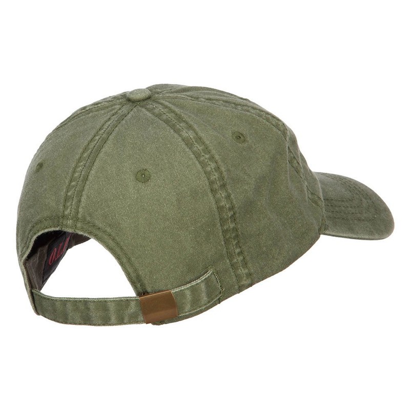 e4Hats.com Vietnam Service Ribbon Embroidered Washed Cap - Olive OSFM