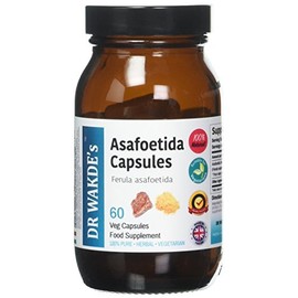 DR WAKDE'S Asafoetida Kapseln (60 Veg Caps, Ayurveda-Ergänzung, Vegan, Kräuter, Natürlich)