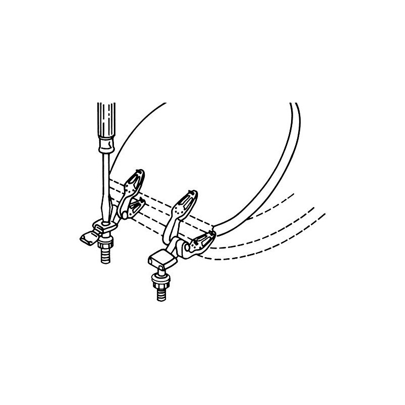 Plumb Pak PP835-34 Leaf Straight Universal Fit Toilet Seat Hinge,