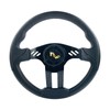 Huskey 12.5" Trooper Golf Cart Steering Wheel Black Spokes &