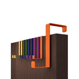 Menz Over Door Hanger – 10 pcs. Multicoloured - Door Hooks 3.6 cm (1.4") + 4.1 cm (1.6") - Over Door Hook for Hanging Clothes, Coat Hooks for Door