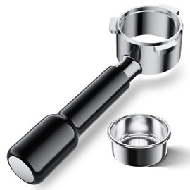 NEUTYPECHIC Portafilter 51 mm Removable, Bottomless Portafilter 51 mm Solid Wood Handle, Bottomless Porta Filter 54 mm Fine Filter, Porta Filter 54 mm Applies to Sage 870, for Sage 878, for Solis 1170