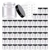 50 Pack 4 OZ Plastic Jars Round Clear Cosmetic Container