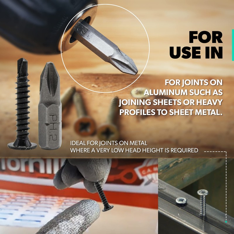 DOJA Barcelona Phillips Drilling Screw with PH2 Drill Tip |