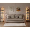Furnulem 6 Tier Corner Shelf with LED Light, 67.5” Tall