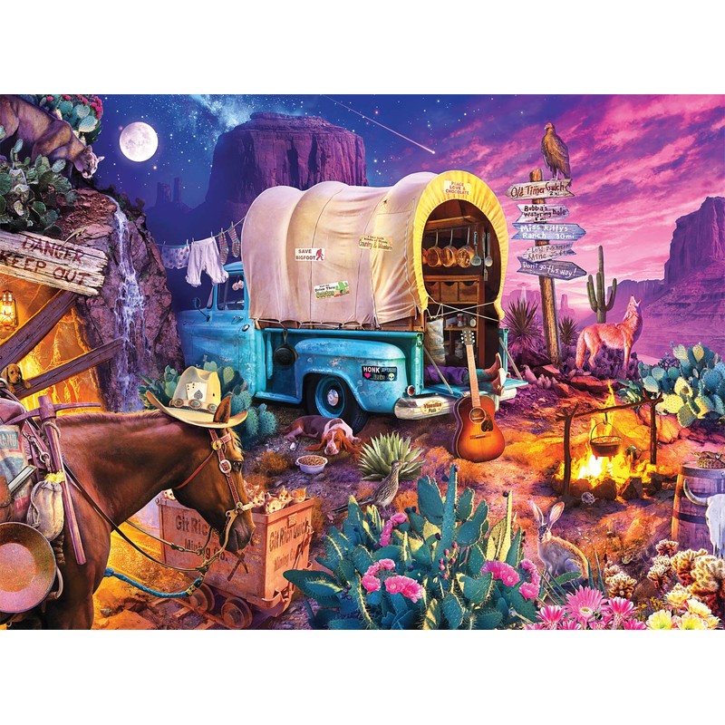 Buffalo Games - Wild West Camp - Puzzle de 1000