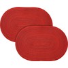 Pichler 2-pack table mats Samba red size oval: 33x48 cm