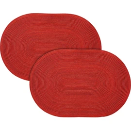Pichler 2-pack table mats Samba red size oval: 33x48 cm