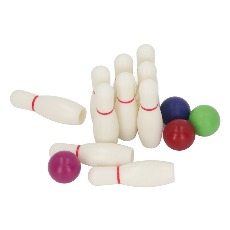 Kids Bowling Set Educational Interactive Resin with 10 Bowling Pins