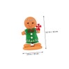 MAGICLULU 2Pcs Christmas Gingerbread Man Figurines Festive Tabletop Decor for