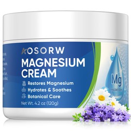 AOSORW Topical Magnesium Cream for Sleep – Soothing Magnesium Lotion for Legs, Feet, and Body – Infused with Natural Herbal Extracts – 4.2oz / 120ml (Pack of 1)