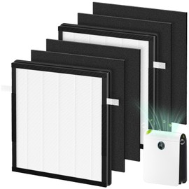 AP-M1419 Replacement Filter Compatible with DBFIT AP-M1419 Air Purifi-er, 2 Pack H13 True HEPA and Activated Carbon Filt-er + 4 Pack Pre-filter for Dust Pets Pollen Smoke, 2+4 Pack