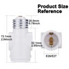 WPJCS Light Bulb to Outlet Adapter, Light Socket to Plug
