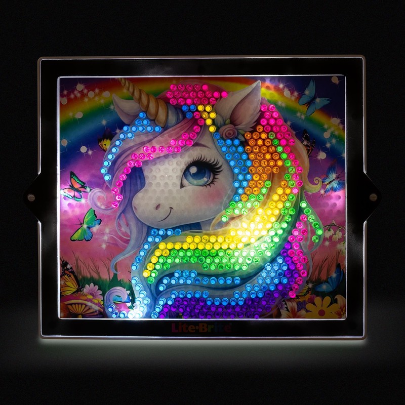 Basic Fun Lite-Brite Colour Pop Rainbow Dreams – Light-Up Creative