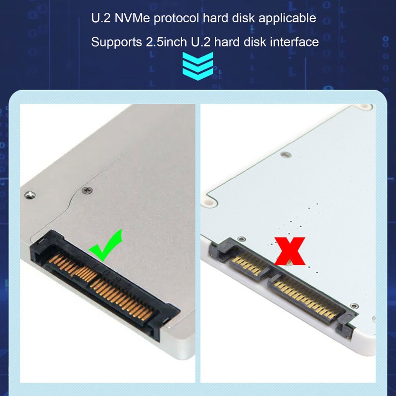 USB 3.2 Gen 2 to U.2 NVMe SSD Docking Station