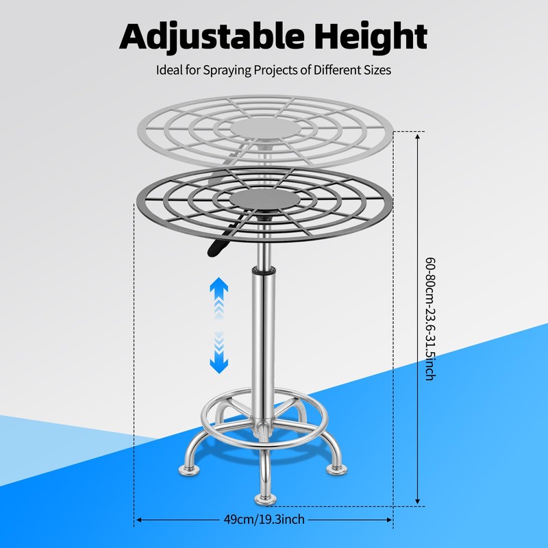 360° Spray Paint Rack, Stable Rotating Paint Rack, Lifting Spray