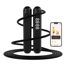 Jump Rope, Tangle free rapid speed jump ropes with counter for women,Skipping rope with app for fitness men, women's home exercise, workout, fitness gifts for adults, Kids