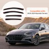 PLDDE Window Visors Compatible with 2020-2024 Hyundai Sonata Front+Rear Smoke