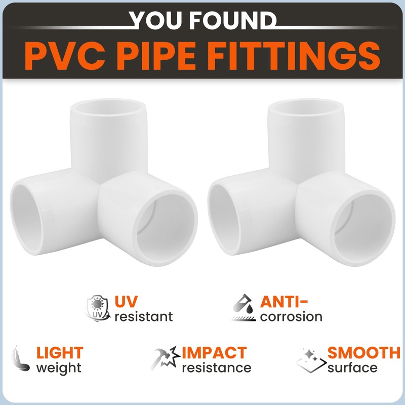 SDTC Tech 1/2" 3 Way PVC Fitting Furniture Grade Pipe