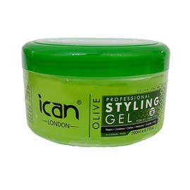 ican London Alcohol Free Olive Oil Styling Gel 200ml