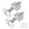 hicoosee 2 PCS Cupboard Hinges, Soft Close Cabinet Hinges with