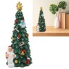 Christmas Tree Statue Durable Fadeless Resin Christmas Tree Figurine Exquisite