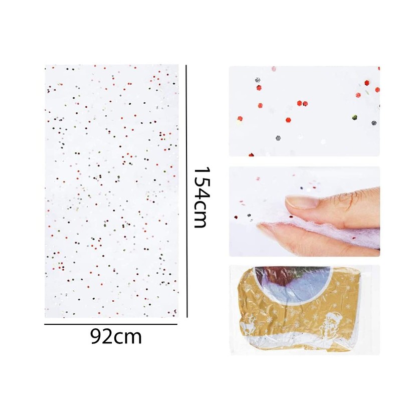 ARBUTUS Artificial Snow Artificial Snow Blanket, Fake Snow Rug with