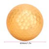 Laroal 4 Pcs Golden Golf Ball, Practice Balls Gold Plating