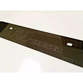 StreetRays [Originals] [SR] Black Front License Plate Delete w/ 'FJ Cruiser' Line Laser Engraved Logo