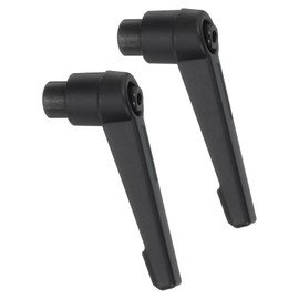 sourcing map 2Pcs M6 Adjustable Knobs Handle Female Thread Push Button Ratchet Quick Release Locking Rotating Bolt for Lathe Machinery, Black