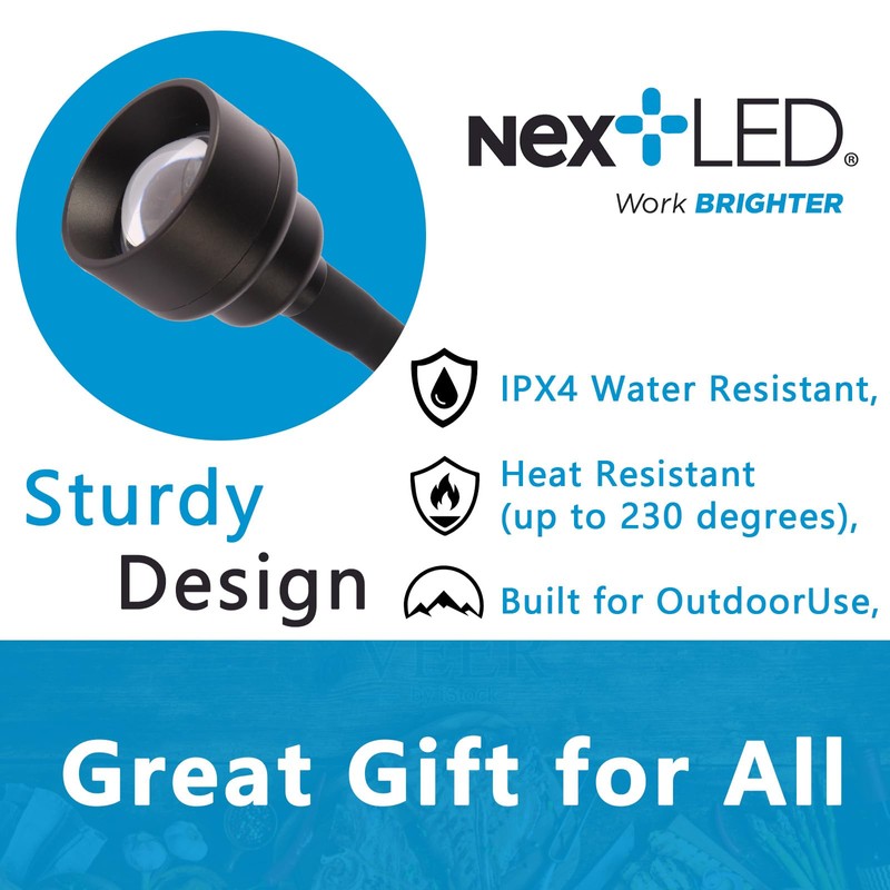 (Improved) NextLED NT-7728 Heavy Duty Magnetic Grill Lights for Outdoor
