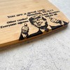 Great Cook Says Trump Charcuterie Bamboo Cutting Board (8"x10")