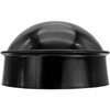 Black 6-5/8" Fence Cap - Pressed Steel Power Coated