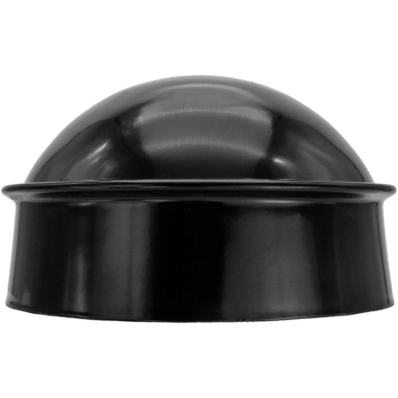 Black 6-5/8" Fence Cap - Pressed Steel Power Coated