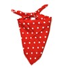 Shanlin Unisex Floral Cotton Bandanas 22”x22 (Polka Dots Red)