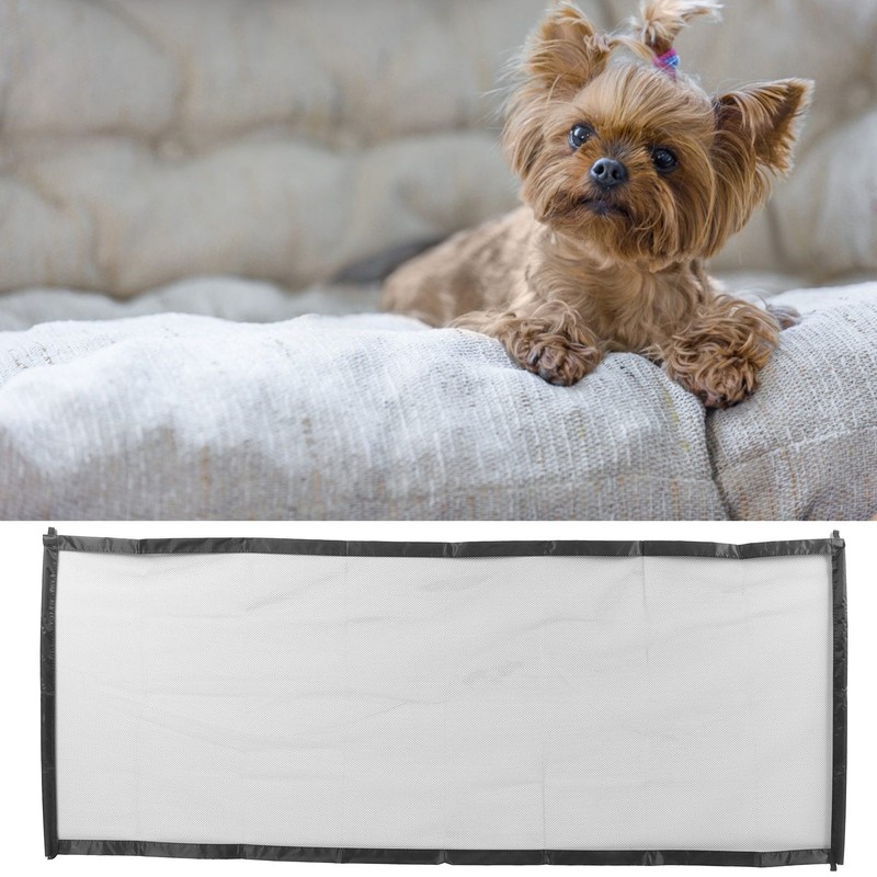 Black Portable Pet Gate Fence Foldable Small Animal Protective Fence