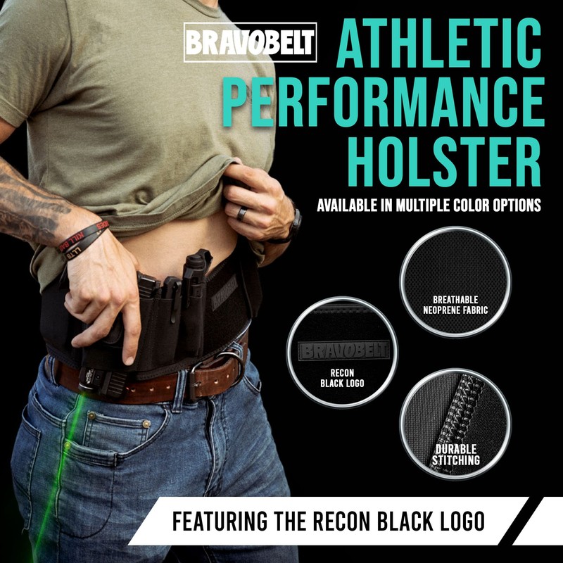 BravoBelt Laser Fit Edition - Belly Band Holster for Concealed
