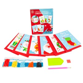 abeec Diamond Art Christmas Cards - Christmas Crafts for Kids - Christmas Stocking Fillers - Diamond Painting - Christmas Gifts for Kids - Christmas Cards Pack - Craft Christmas Decorations