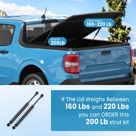 FILFom 36 inch 200Lb Gas Struts Shocks for Heavy lid, ST360M200 Gas Spring Lift Support with 10mm End Ball for Truck Cover RV Bed Tonneau Snowmobile Trailer Basement Door Floor Hatch