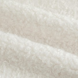 Joyouth Pack of 2 Curly Teddy Wool Faux Fur Throw Pillow Covers Fuzzy Accent Soft Sherpa Pillowcases Sheepskin Fleece Decorative Cushion Case for Sofa Couch Living Room 18x18 Inch Neutral White