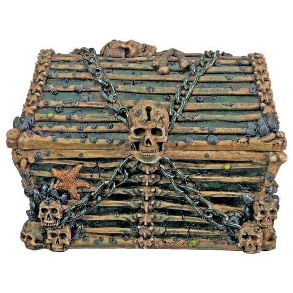 Summit Davy Jones Chest Collectible Pirate Decoration Skeleton Container