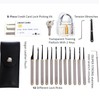 LOCK COWBOY 20-Piece Lockpicking Set Professional with Transparent Padlock in