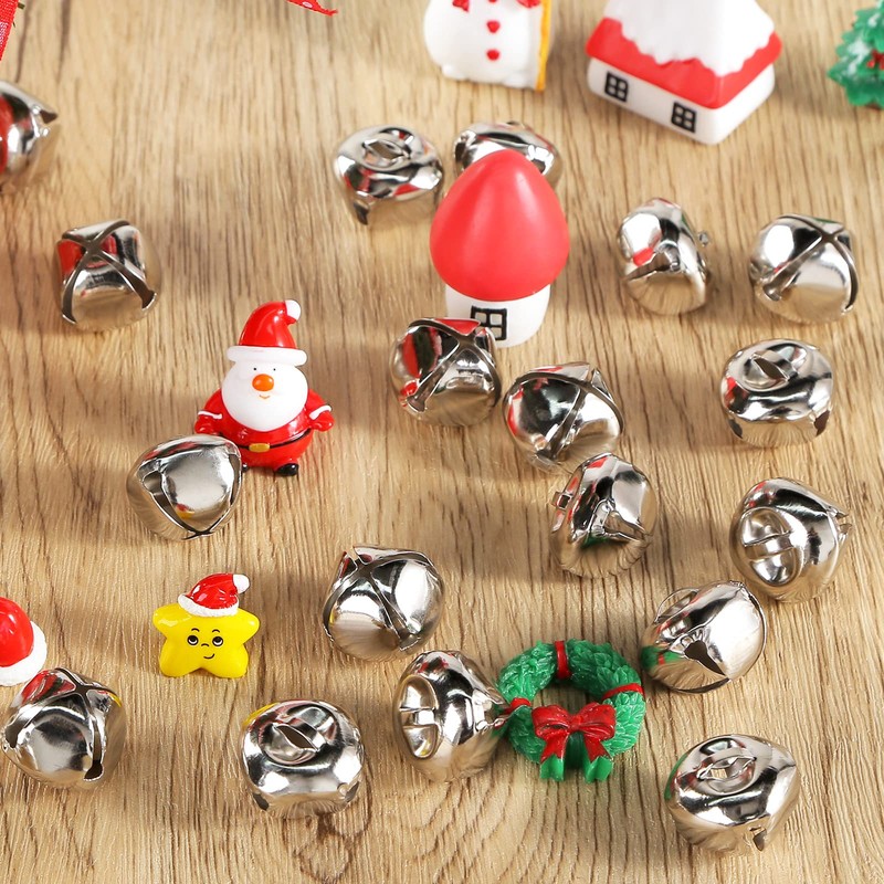 BigOtters 50 Pcs Jingle Bells for Crafting, 1 Inch Craft