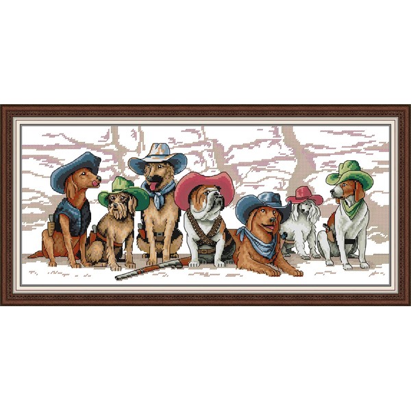 Qeerysew Cross Stitch Kits Stamped Full Range of Embroidery Starter