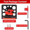 AACGIN Dowel Maker Jig Kit, Imperial 5/16-3/4inch Adjustable Drill Milling
