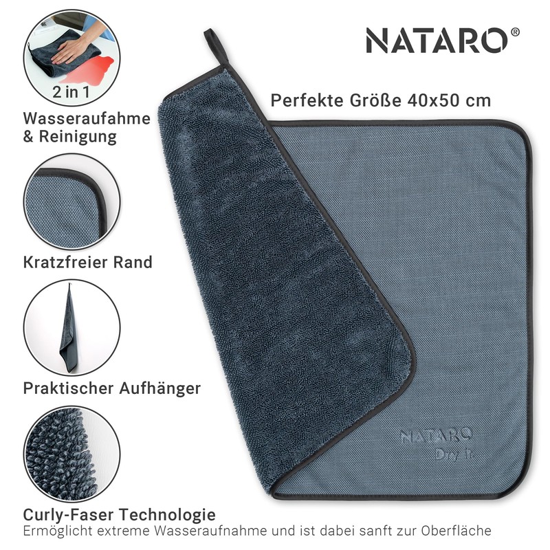 NATARO® Pack of 2 Dry It Premium Drying Cloth -